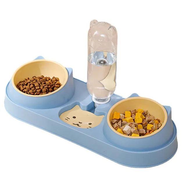 Pet Cat Bowl Automatic Feeder Dog Food Bowl