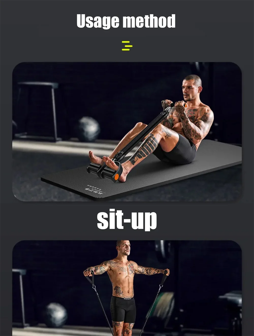 Pedal Type Tensioner Multifunctional Tension Device for men's Fitness,Back, Abdomen, and Abdominal Muscle Training, Pull Rope