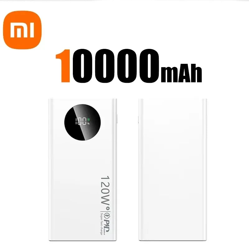 Xiaomi 120W 50000mAh High Capacity Power Bank Fast Charging Powerbank Portable Battery Charger For iPhone Samsung Huawei 2025New