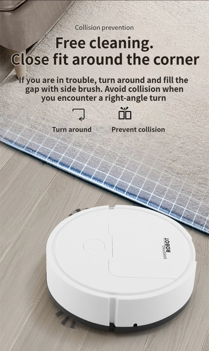 Intelligent sweeping robot suction sweeping mop 3-in-1 lazy home automatic vacuum cleaner gift Mini  sweeper