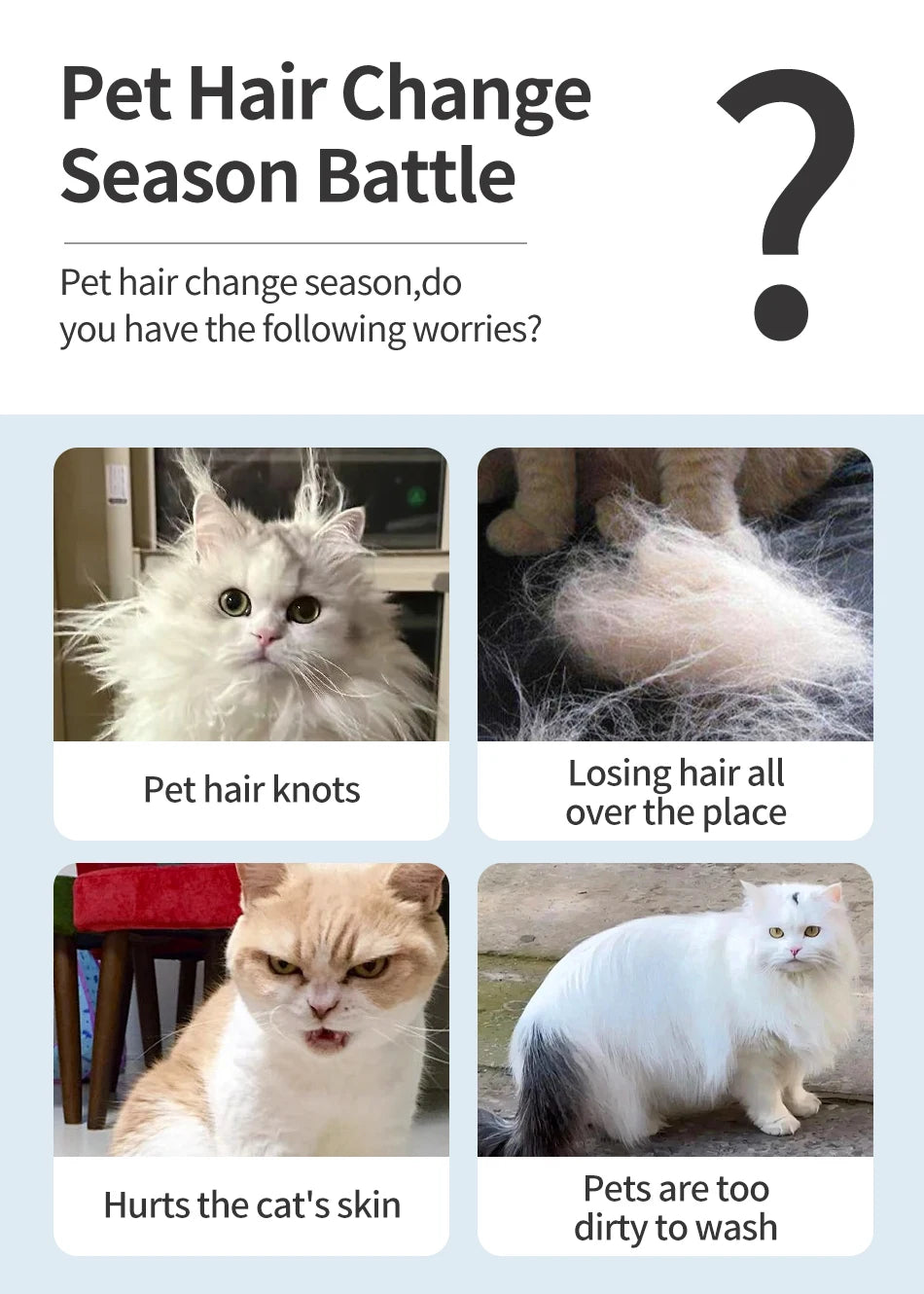 ROJECO Pet Spray Hair Comb Professional