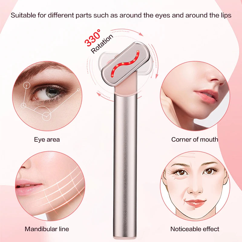 EMS Microcurrent Face Lifting Device Red Light