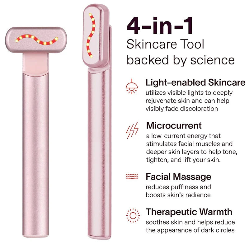EMS Microcurrent Face Lifting Device Red Light