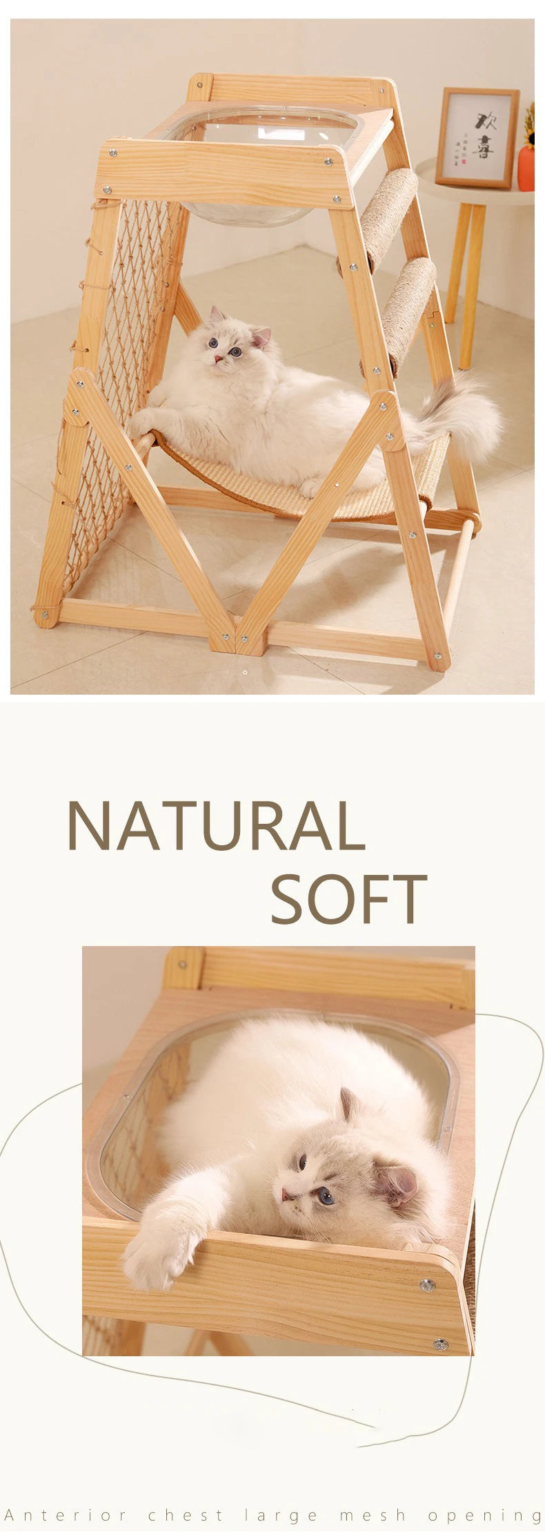 Cat Climbing Frame Space Capsule Scratching Board Hammock