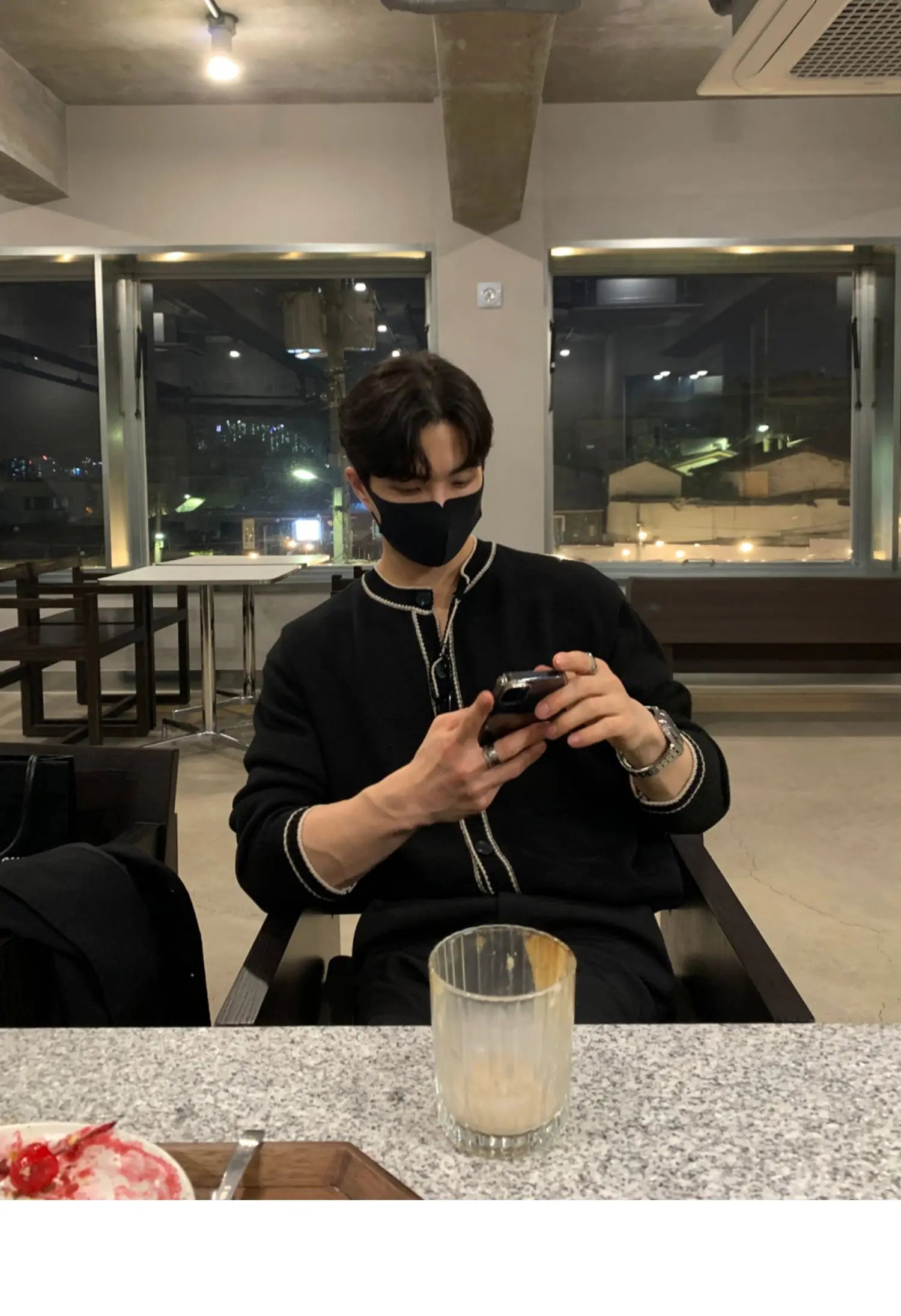 Fashionable Zipper Knitted Sweater Men's