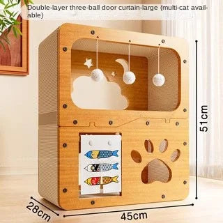 HONEY PET Cat Scratching Board Wear-resistant Scratch