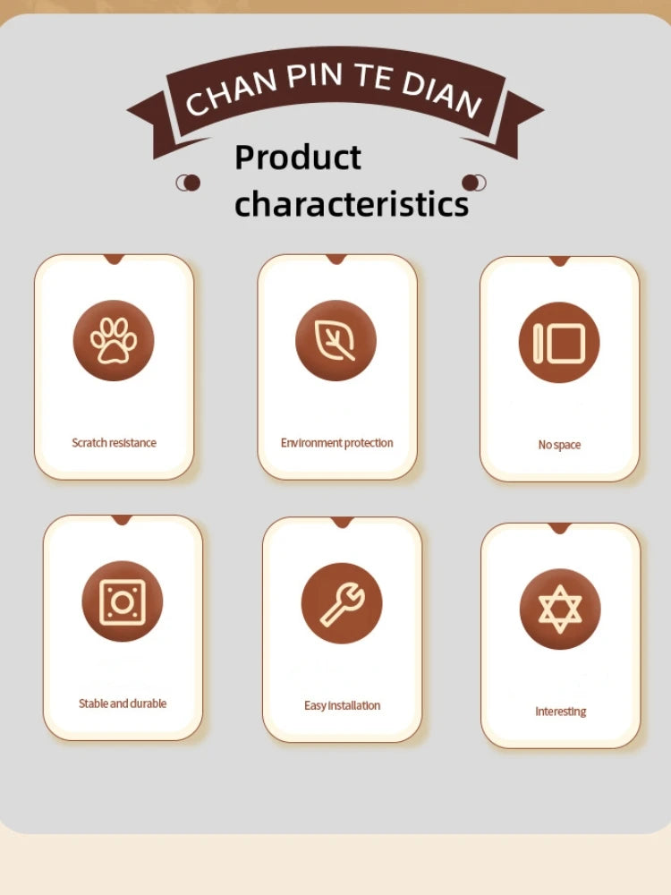 Pet Cat Toy Solid Wood Cat Turntable Funny Cat Stick  Balls