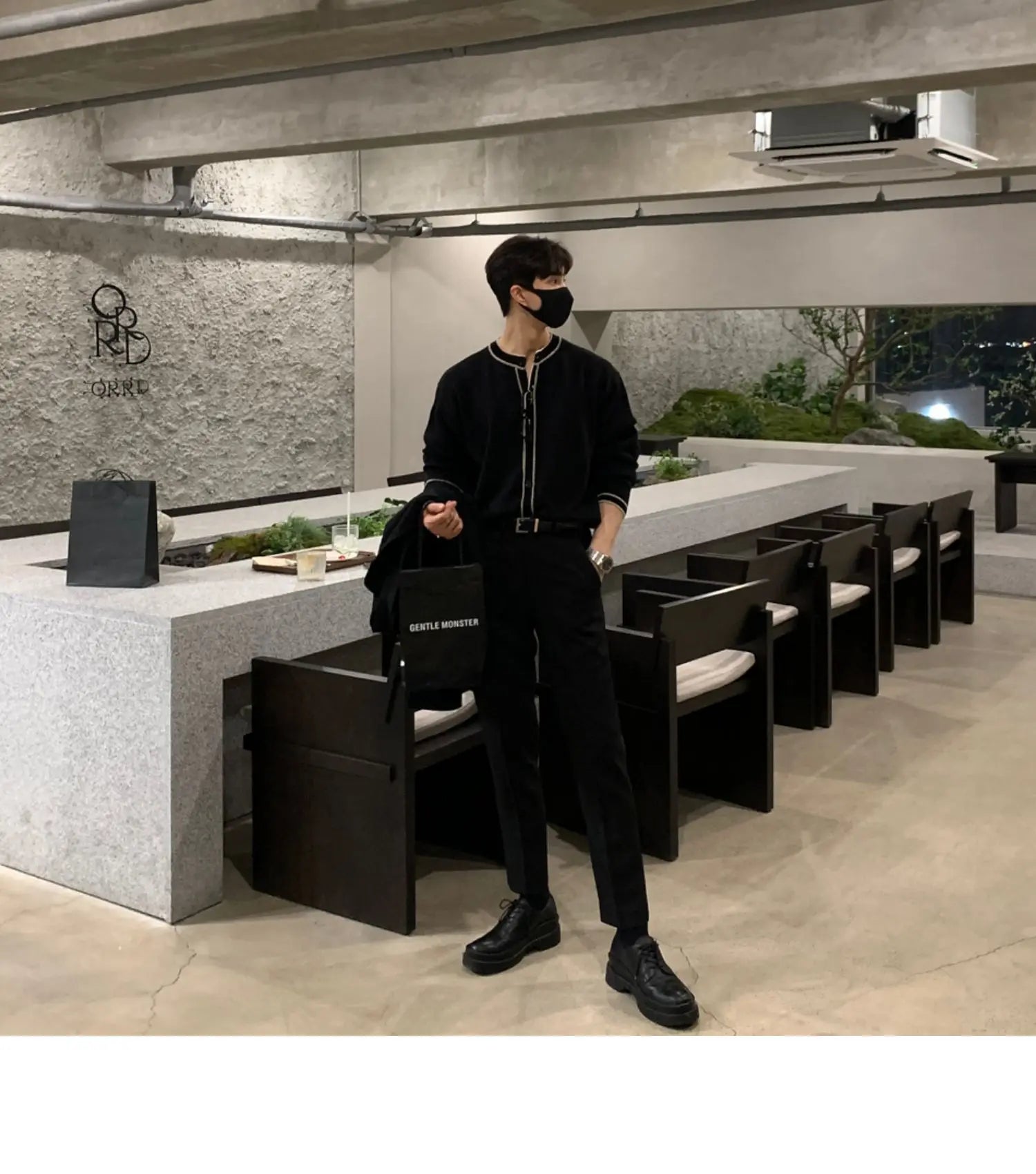 Fashionable Zipper Knitted Sweater Men's