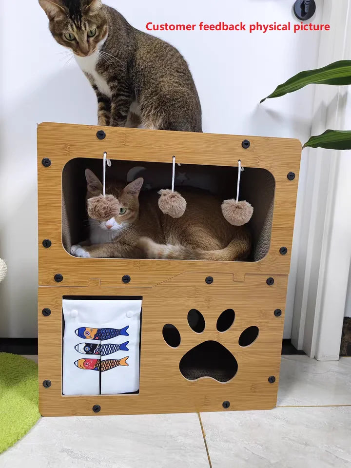 HONEY PET Cat Scratching Board Wear-resistant Scratch