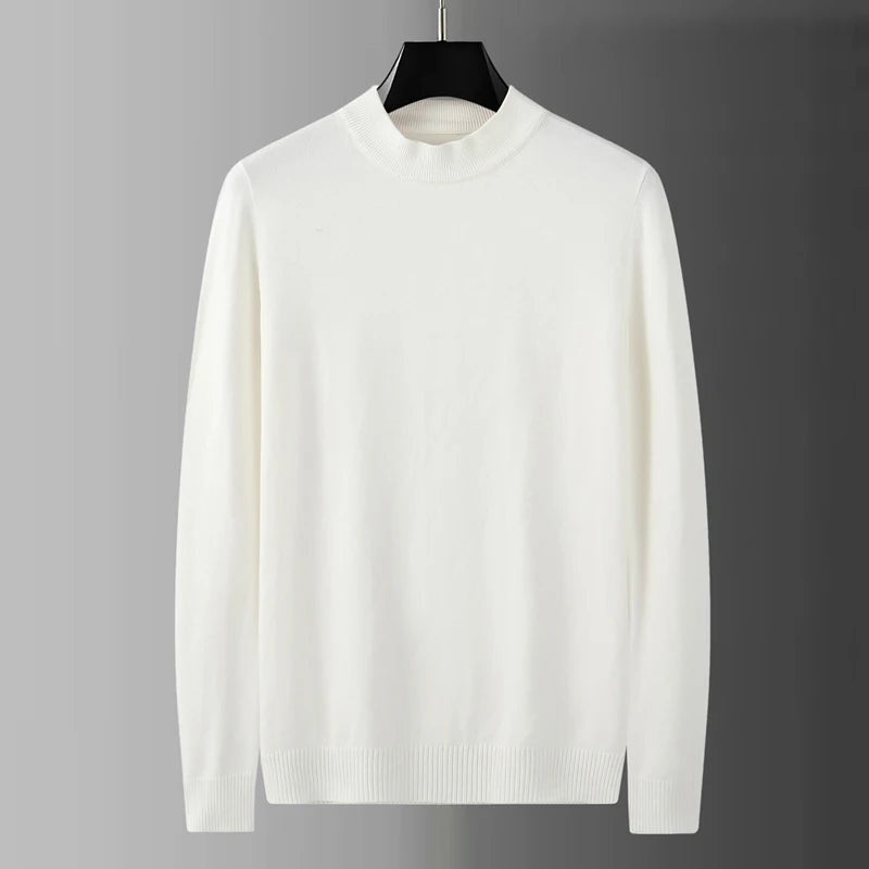 Fashionable Zipper Knitted Sweater Men's