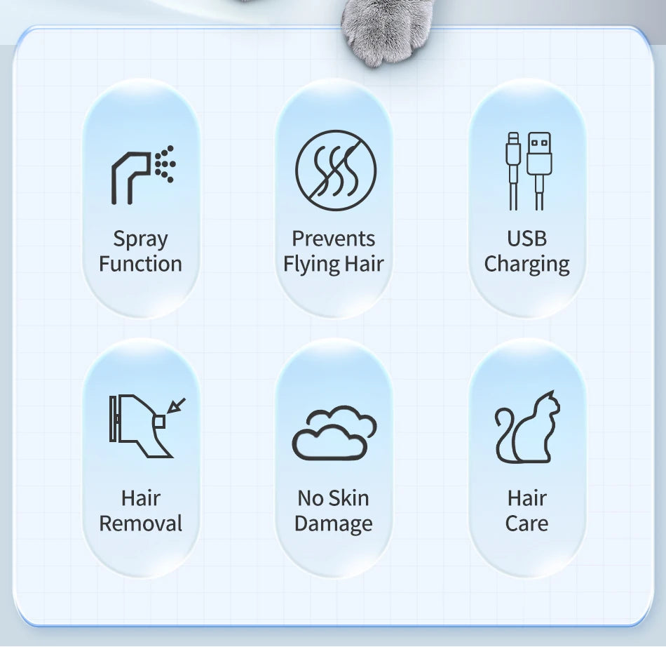 ROJECO Pet Spray Hair Comb Professional