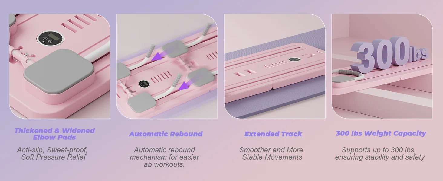 Multifunctional Abdominal Board fitness board Push up Board automatic rebound abdominal Table muscle home fitness equipment