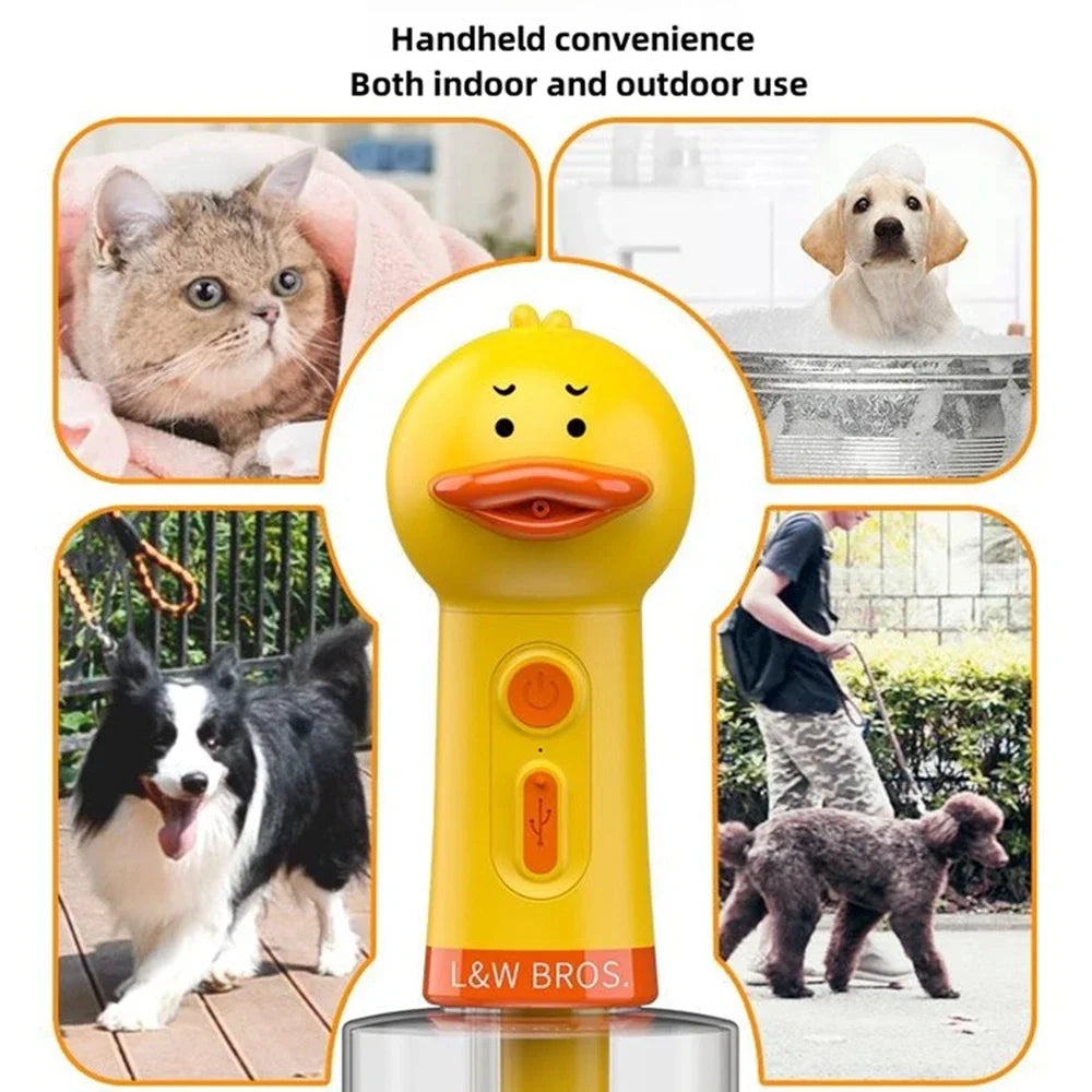 Yellow Duck Pet Cleaning Bathing Electric Foam Machine