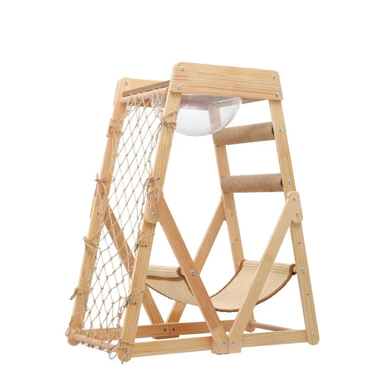 Cat Climbing Frame Space Capsule Scratching Board Hammock