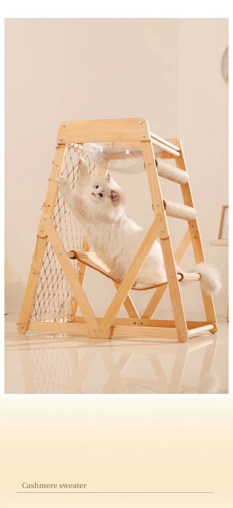 Cat Climbing Frame Space Capsule Scratching Board Hammock