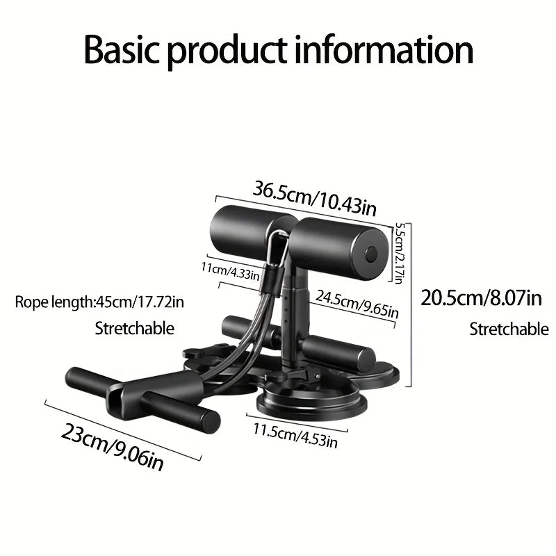 Abdominal Sit Up Equipment Suction Cups Ankle Support Abdominal Workout Fitness Adjustable Sports Fitness Physical Exercise