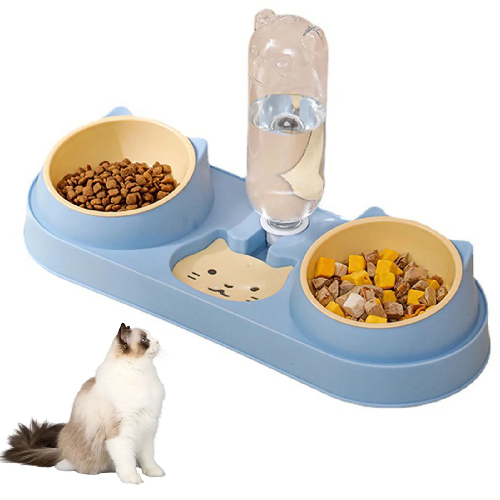 Pet Cat Bowl Automatic Feeder Dog Food Bowl