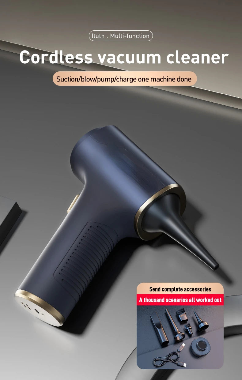 Xiaomi Youpin Car Vacuum Cleaner Powerful Cleaning Machine Strong Suction Handheld For Car Home Portable Wireless Cleaner New Mi