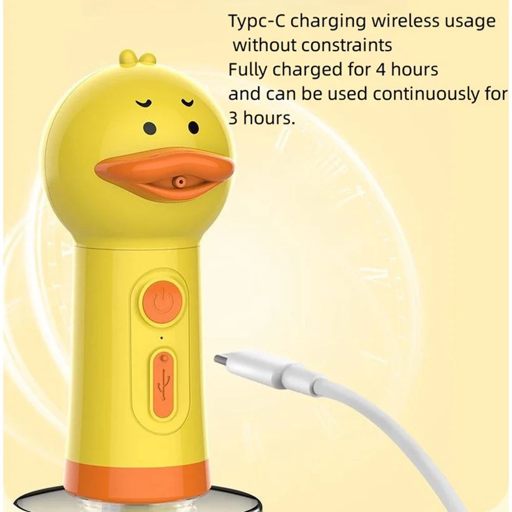 Yellow Duck Pet Cleaning Bathing Electric Foam Machine