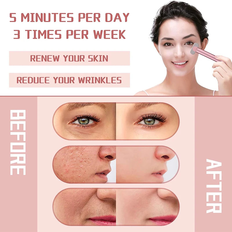 EMS Microcurrent Face Lifting Device Red Light