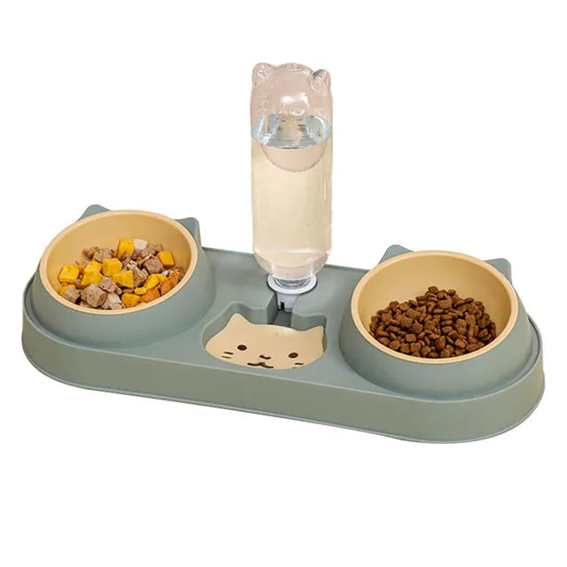Pet Cat Bowl Automatic Feeder Dog Food Bowl