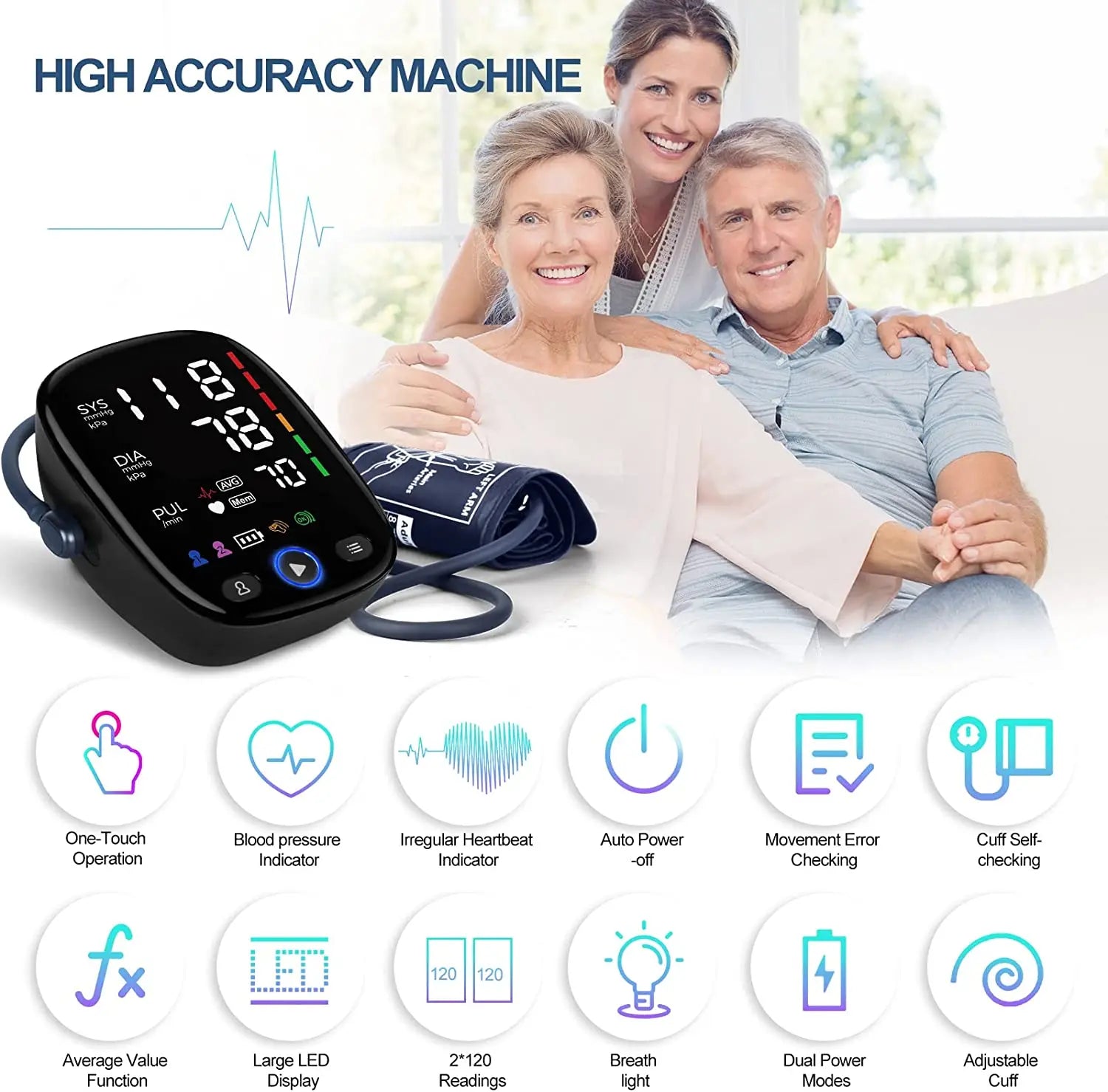 Kingclinic Blood Pressure Monitor