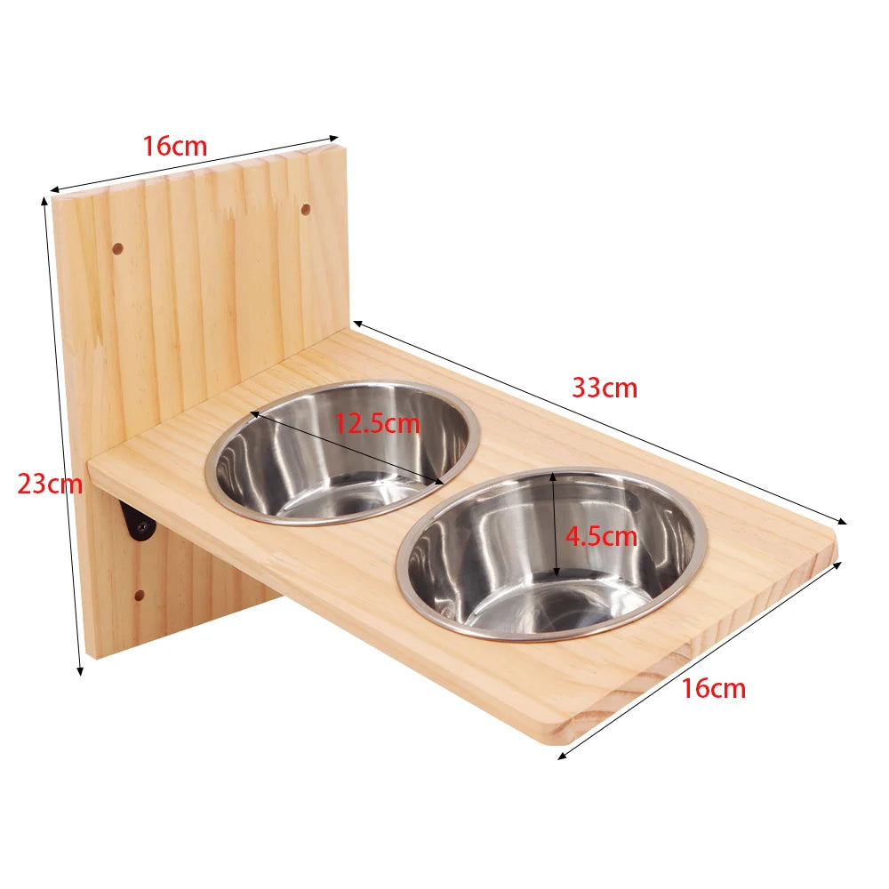 Wall-mounted Cat Hanging  Bed Cat Climbing Ladder Grab Post Solid Wood