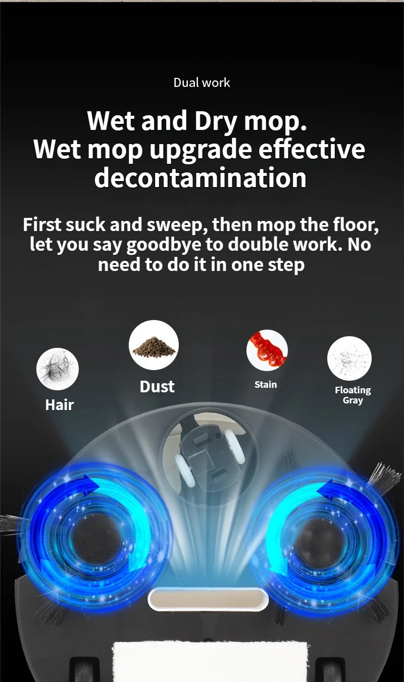 Intelligent sweeping robot suction sweeping mop 3-in-1 lazy home automatic vacuum cleaner gift Mini  sweeper