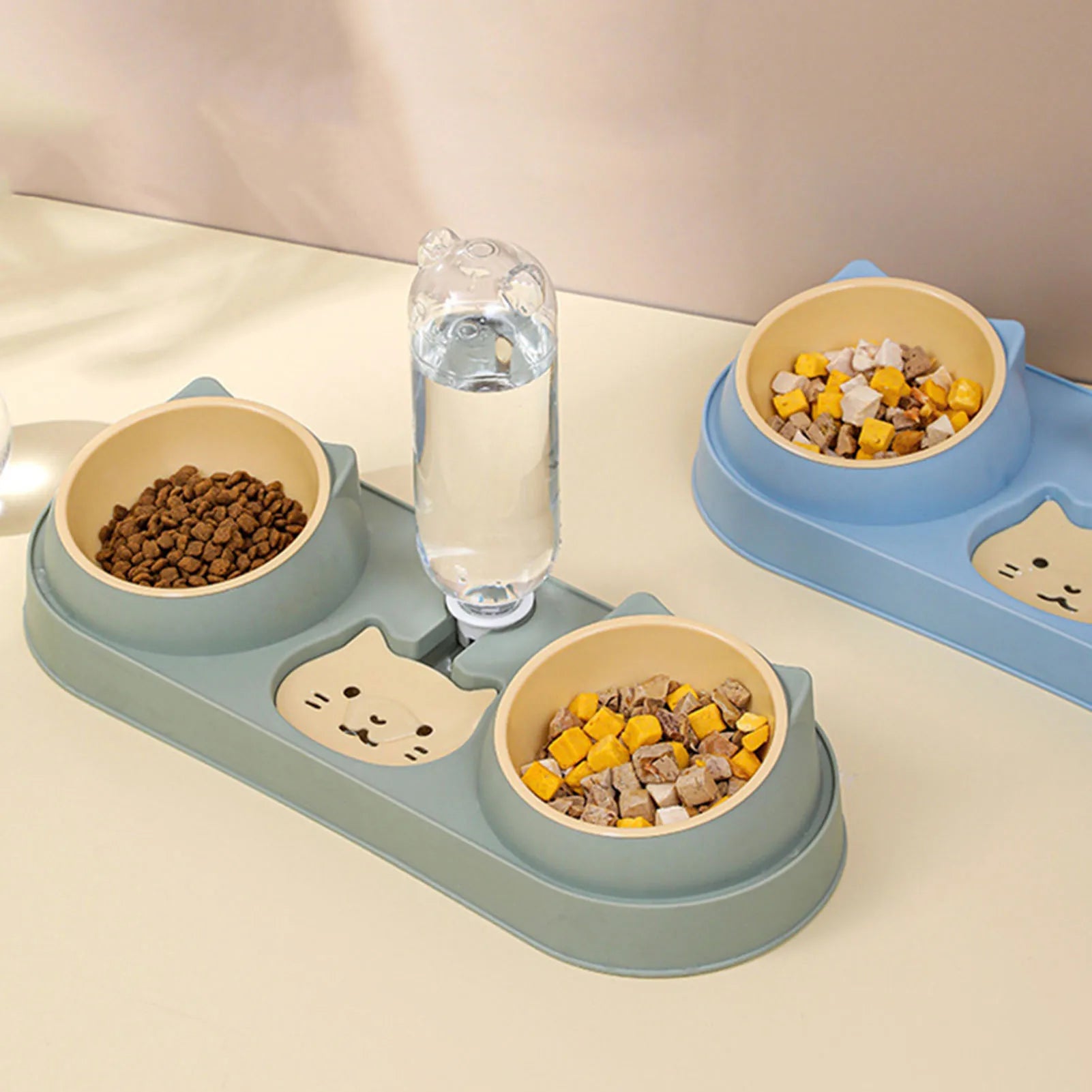 Pet Cat Bowl Automatic Feeder Dog Food Bowl
