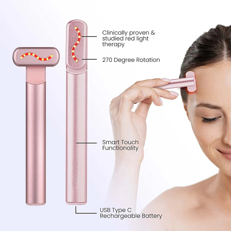 EMS Microcurrent Face Lifting Device Red Light