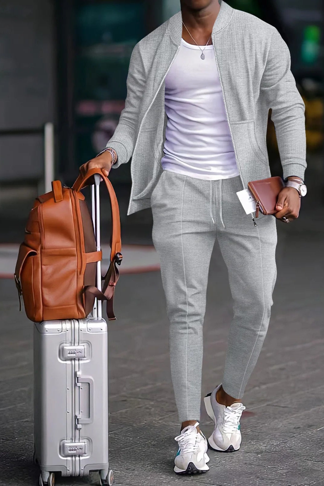 Spring and autumn new Waffle men's