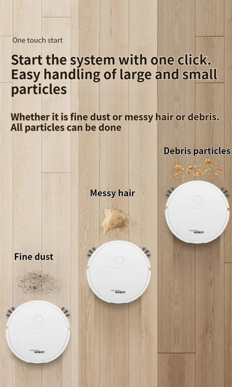 Intelligent sweeping robot suction sweeping mop 3-in-1 lazy home automatic vacuum cleaner gift Mini  sweeper