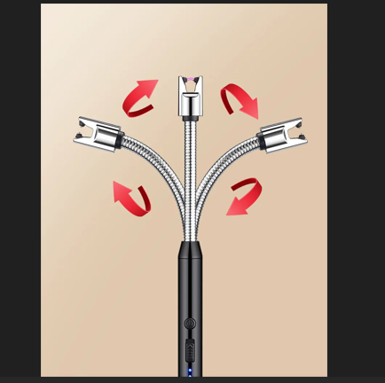 Household portable storage kitchen lighter, windproof arc pulse ignition gun, USB electronic lighter