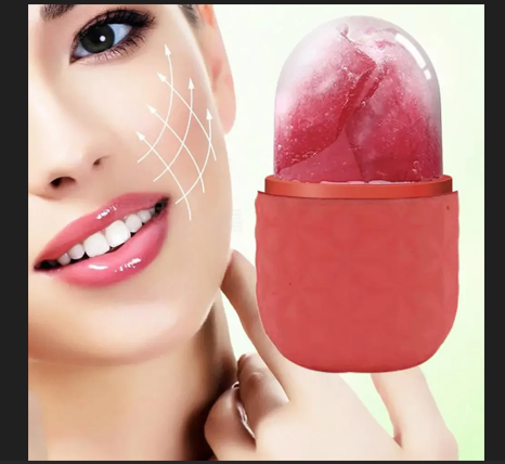 Ice Roller For Face And Eyes Silicone Ice Mold Cooling And Firming Facial Skin Ice Roller Leak-proof Reusable Facial Care Tool