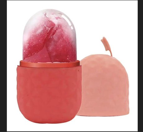Ice Roller For Face And Eyes Silicone Ice Mold Cooling And Firming Facial Skin Ice Roller Leak-proof Reusable Facial Care Tool