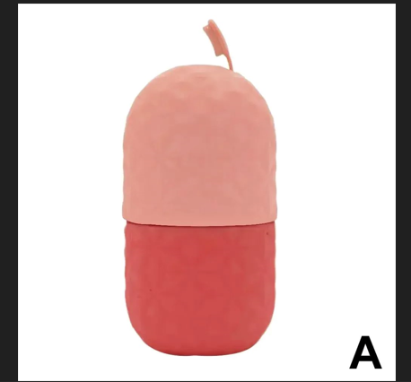 Ice Roller For Face And Eyes Silicone Ice Mold Cooling And Firming Facial Skin Ice Roller Leak-proof Reusable Facial Care Tool