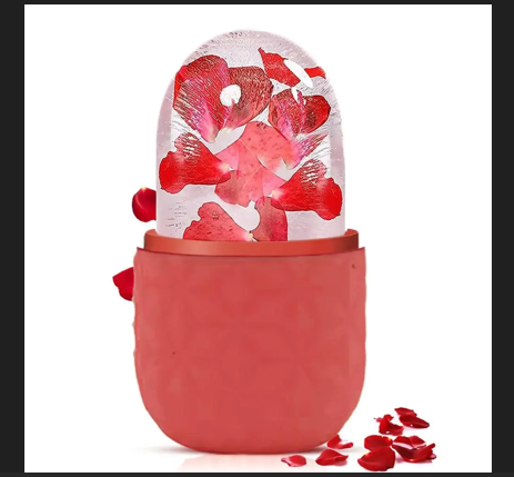 Ice Roller For Face And Eyes Silicone Ice Mold Cooling And Firming Facial Skin Ice Roller Leak-proof Reusable Facial Care Tool