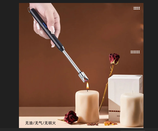 Household portable storage kitchen lighter, windproof arc pulse ignition gun, USB electronic lighter